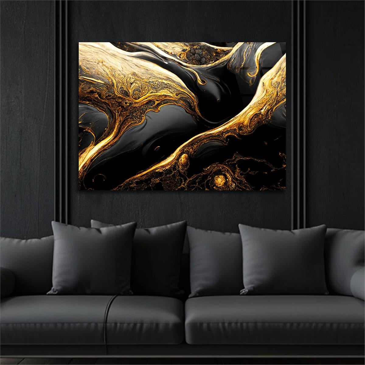 Horizontal Art-Themed Tempered Glass Wall Art 311