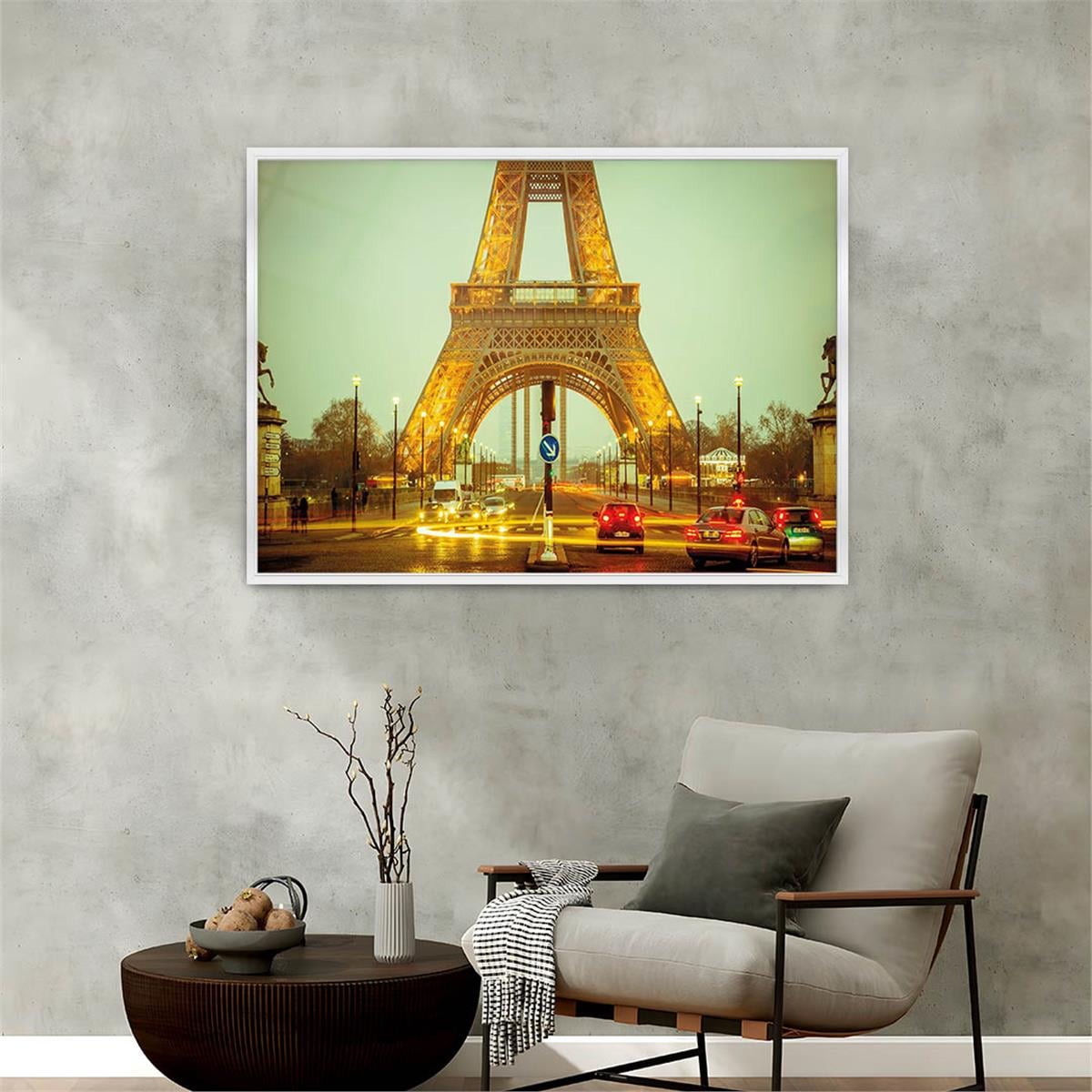 Aluminum-Framed Art-Themed Tempered Glass Wall Art 116