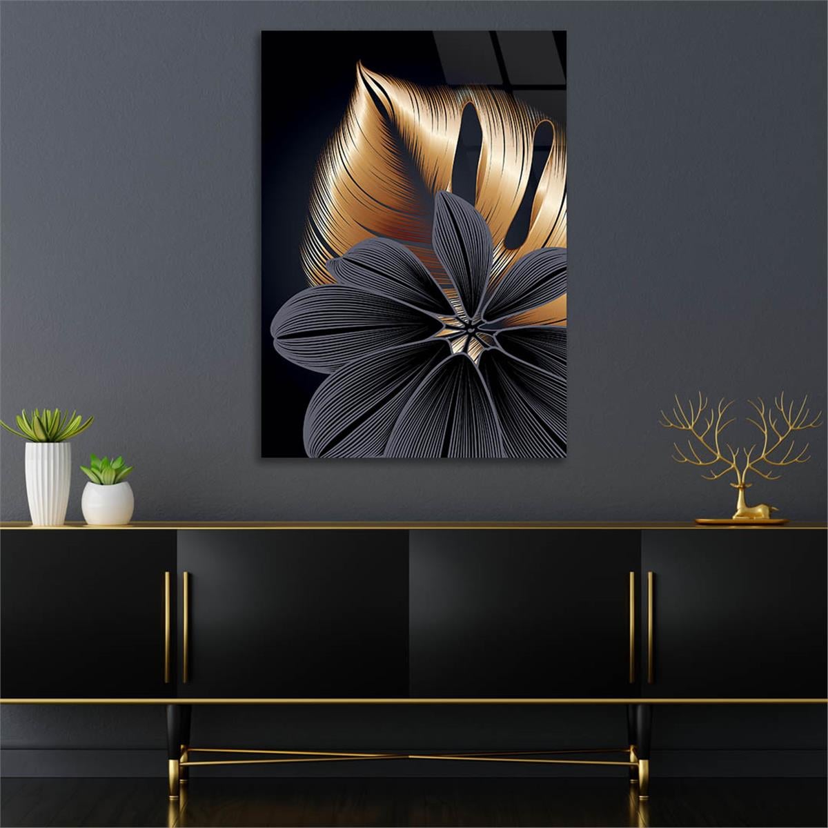 Kunst Thema auf bedrucktem Glas