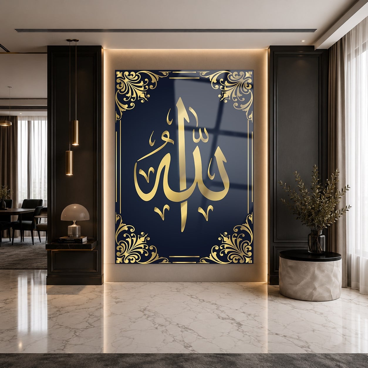 لوح زجاجي ديني