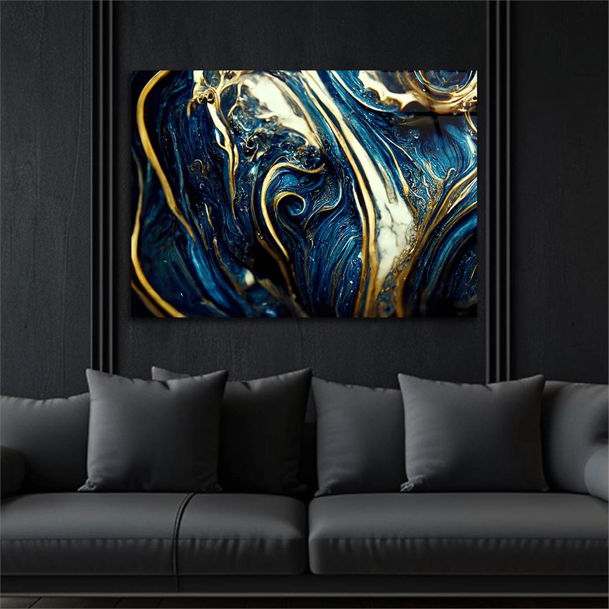 Horizontal Art-Themed Tempered Glass Wall Art 562