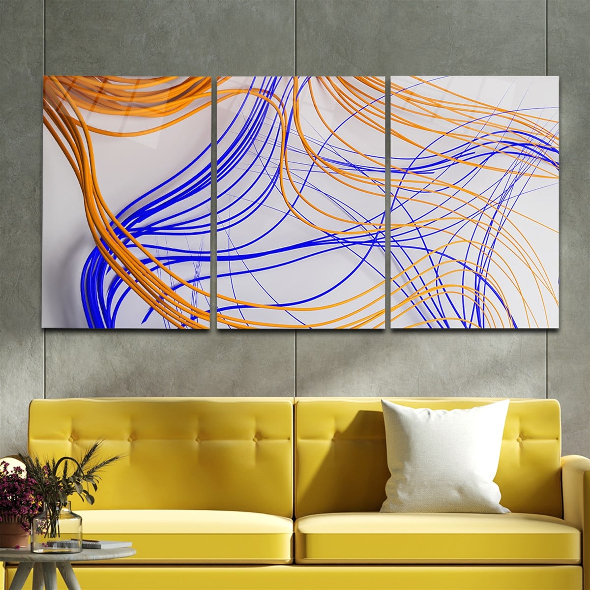 SANAT TEMALI CAM TABLO SETİ