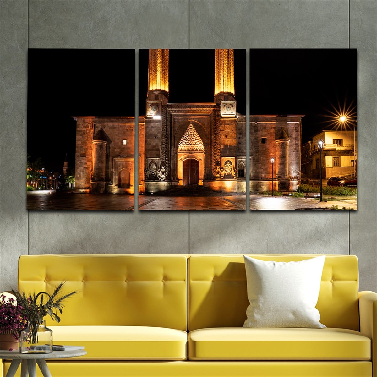 SANAT TEMALI CAM TABLO SETİ