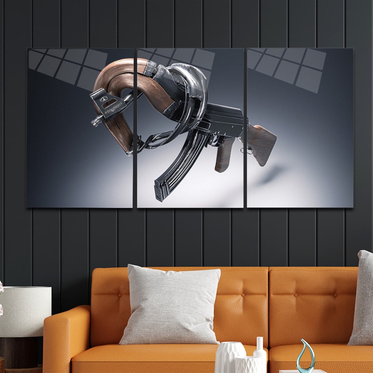SANAT TEMALI CAM TABLO SETİ