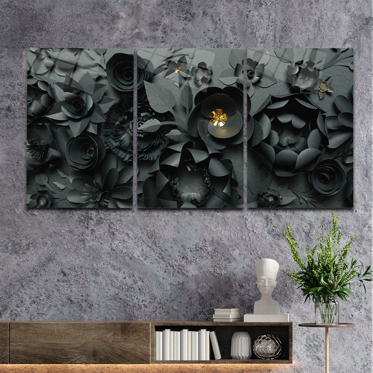 SANAT TEMALI CAM TABLO SETİ