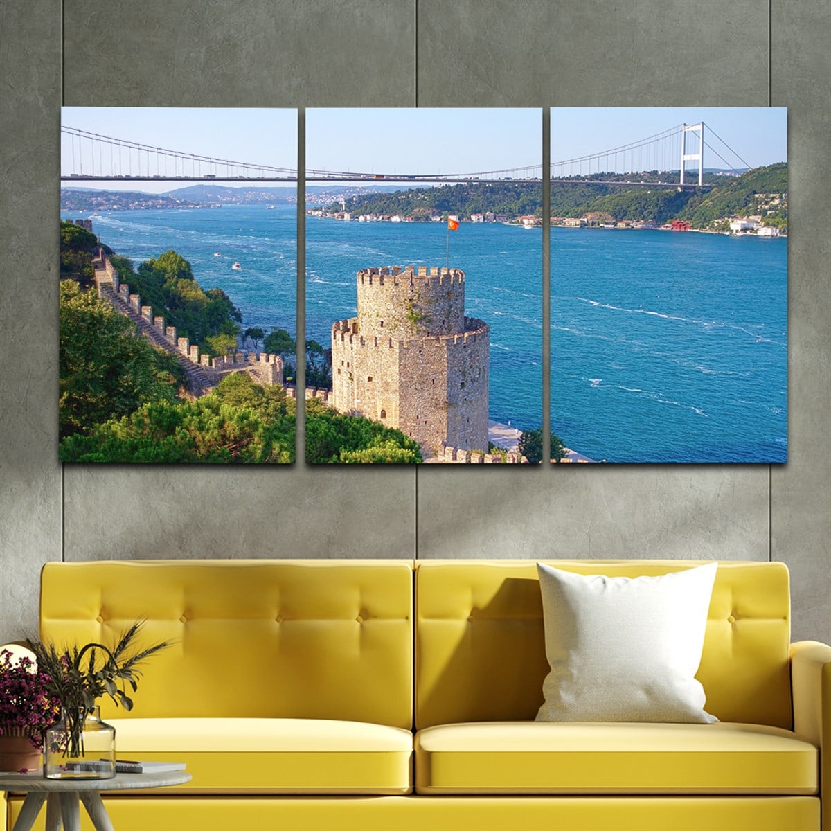 SANAT TEMALI CAM TABLO SETİ