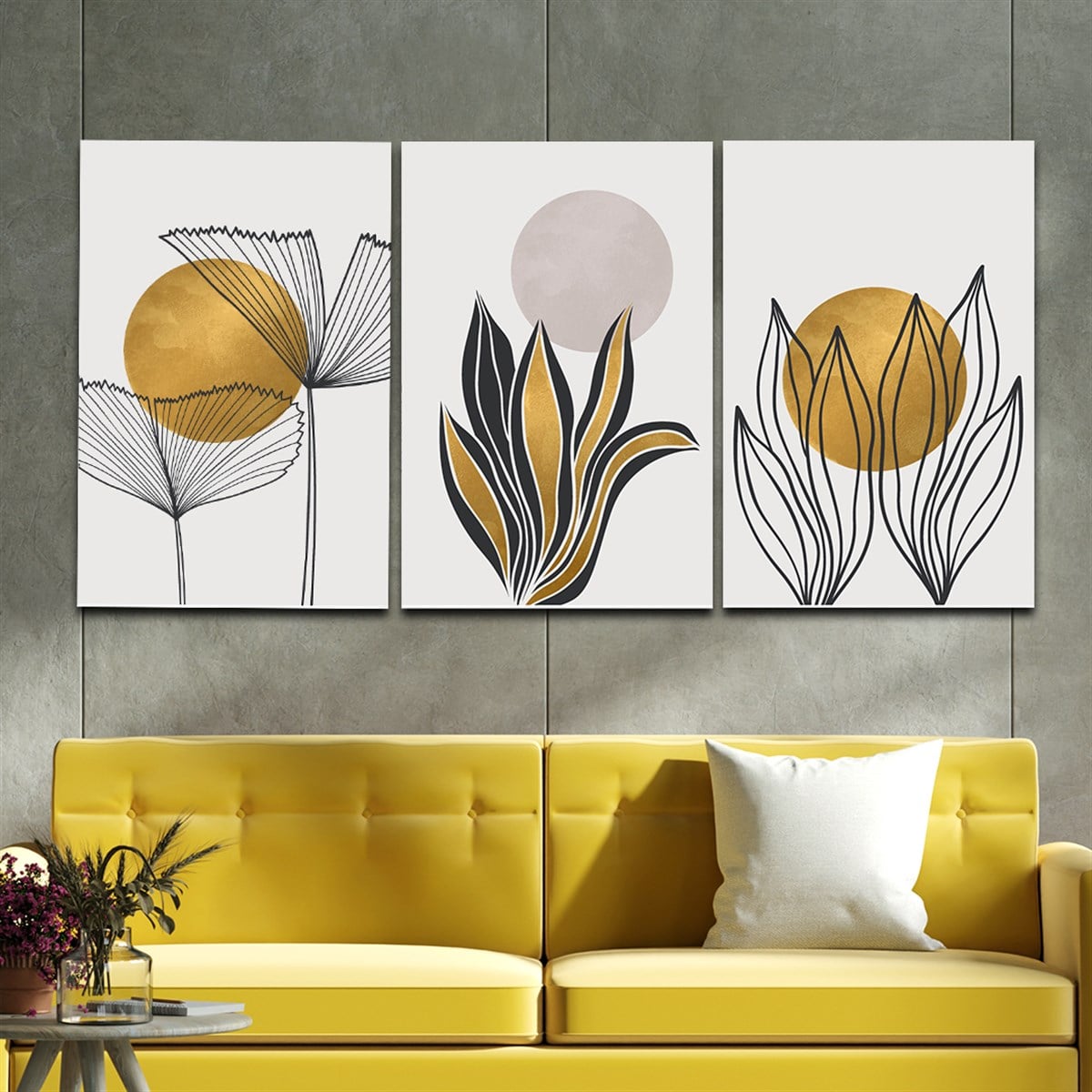 SANAT TEMALI CAM TABLO SETİ