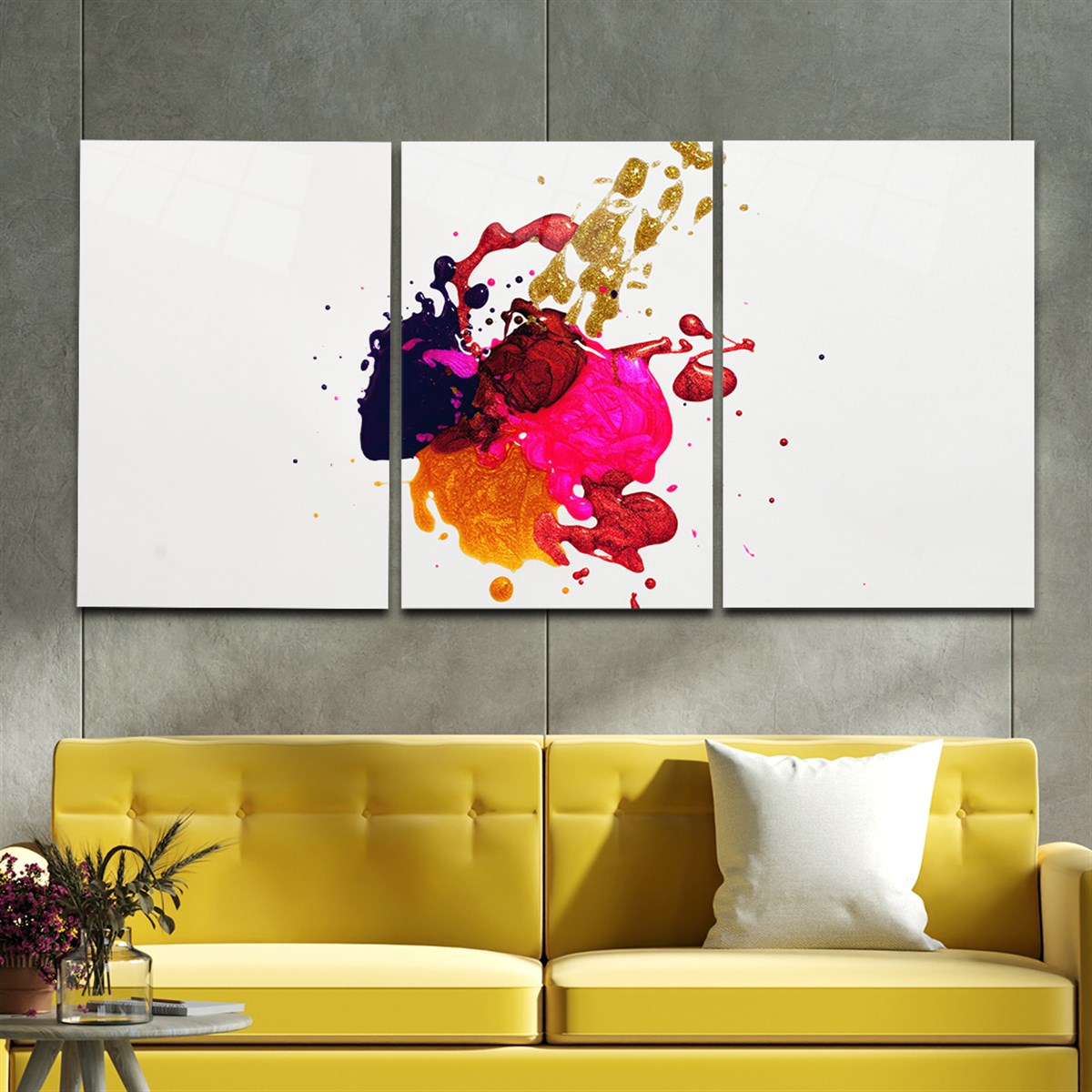 SANAT TEMALI CAM TABLO SETİ