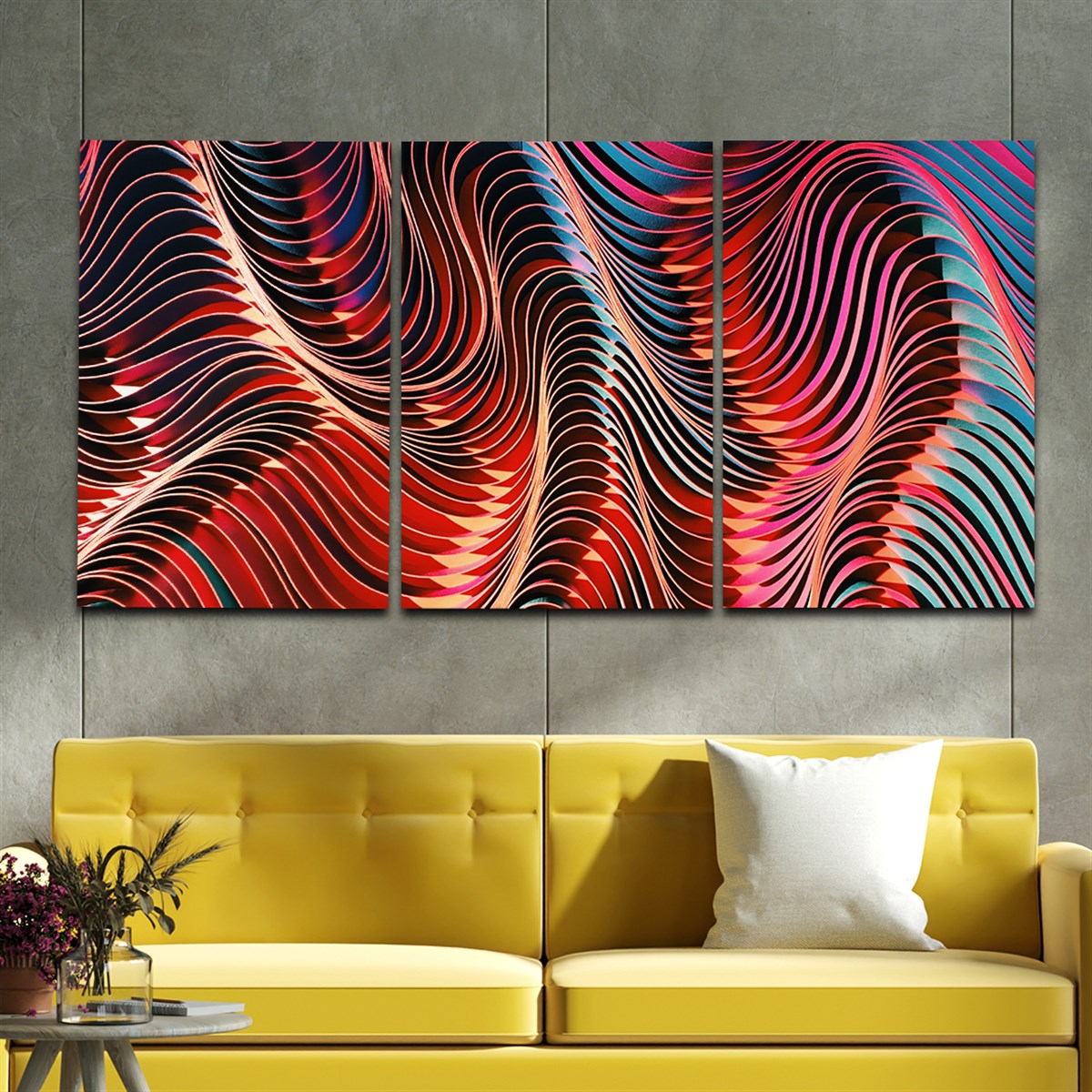 SANAT TEMALI CAM TABLO SETİ
