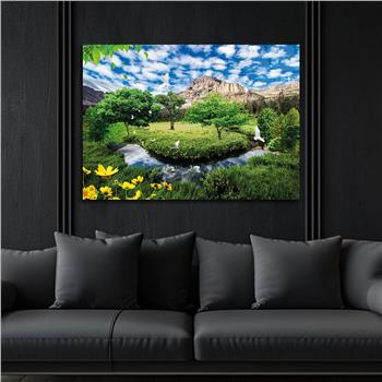 Tempered Glasss Wall Arts Natured-Themed