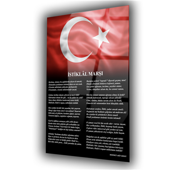 Dikey VatanTemalı Cam Tablo 187