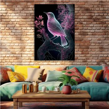 Vertical Tempered Glasss Wall Arts Natured-Themed216