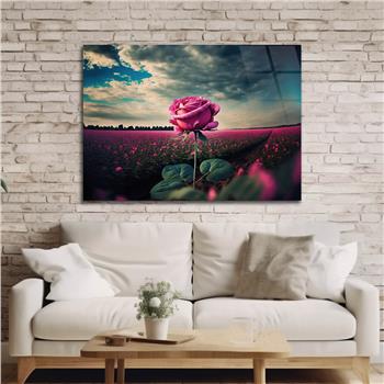 Horizontal Natured-Themed Tempered Glass Wall Art 308