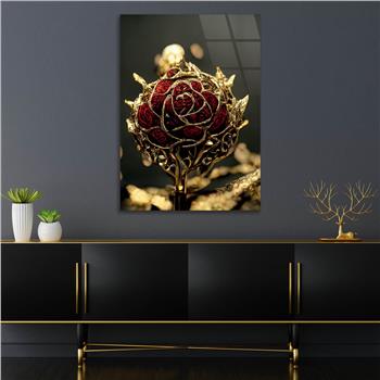 Vertical Tempered Glasss Wall Arts Art-Themed268