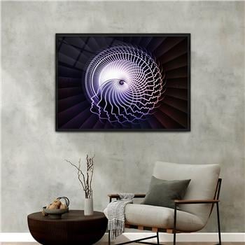 Aluminum-Framed Art-Themed Tempered Glass Wall Art 036