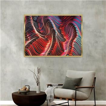 Aluminum-Framed Art-Themed Tempered Glass Wall Art 179