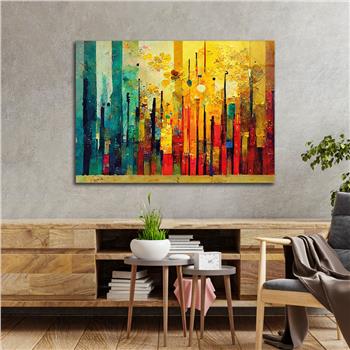Horizontal Art-Themed Tempered Glass Wall Art 296