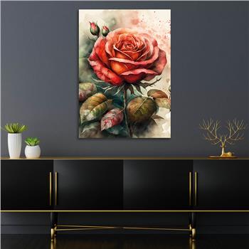 Vertical Tempered Glasss Wall Arts Natured-Themed135