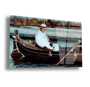 Yatay VatanTemalı Cam Tablo 105