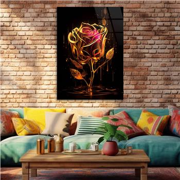 Vertical Tempered Glasss Wall Arts Natured-Themed130