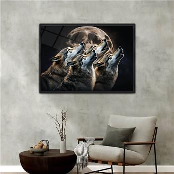 Aluminum-Framed National-Themed Tempered Glass Wall Art 030
