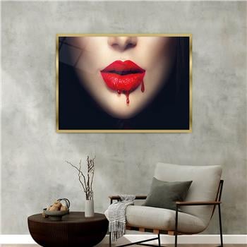 Aluminum-Framed Art-Themed Tempered Glass Wall Art 084