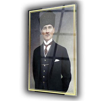 Dikey VatanTemalı Cam Tablo 286