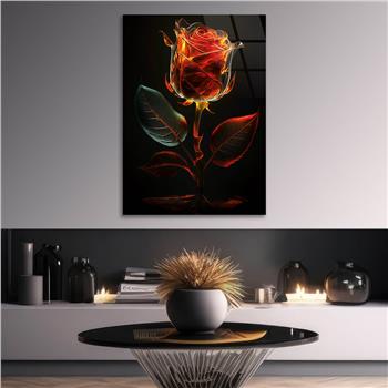 Vertical Tempered Glasss Wall Arts Natured-Themed138