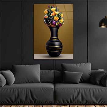 Vertical Tempered Glasss Wall Arts Art-Themed267