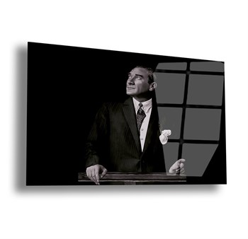 MUSTAFA KEMAL ATATÜRK Tempered Glass Wall Art