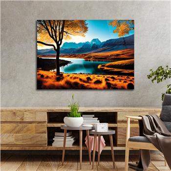 Horizontal Natured-Themed Tempered Glass Wall Art 279