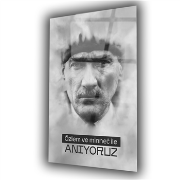 Dikey VatanTemalı Cam Tablo 176