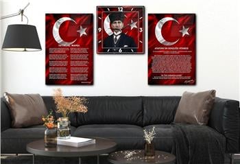 Vatan Temalı Saatli Set 046