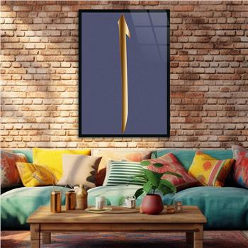 Alif Glass Islamic Wall Art , Elif  Letter Tempered Glass Wall Art