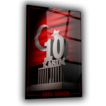 Dikey VatanTemalı Cam Tablo 130