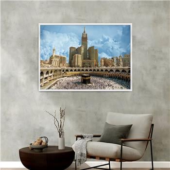 Aluminum-Framed Religious-Themed Tempered Glass Wall Art 025