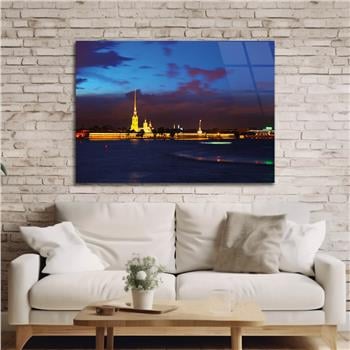 Horizontal Natured-Themed Tempered Glass Wall Art 272