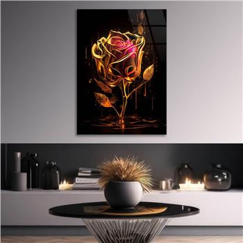 Vertical Tempered Glasss Wall Arts Natured-Themed130