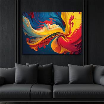 Horizontal Art-Themed Tempered Glass Wall Art 347
