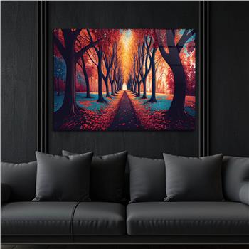 Horizontal Art-Themed Tempered Glass Wall Art 317