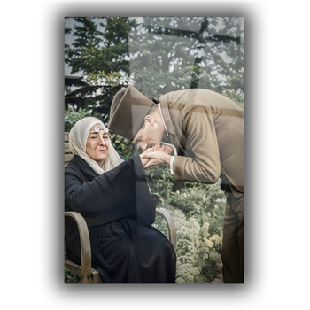 Dikey VatanTemalı Cam Tablo 227