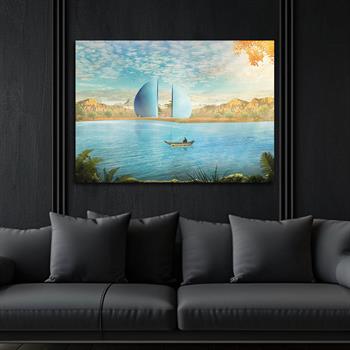 Kunst Thema auf bedrucktem Glas