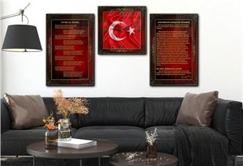 Vatan Temalı Saatli Set 054