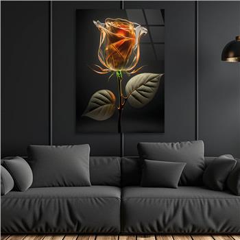 Vertical Tempered Glasss Wall Arts Natured-Themed125
