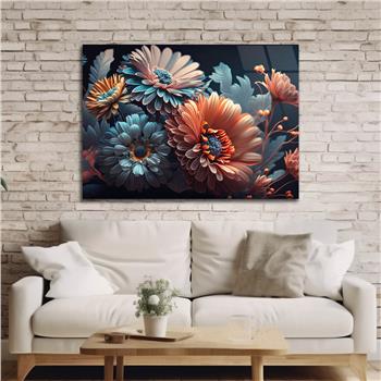 Horizontal Natured-Themed Tempered Glass Wall Art 292