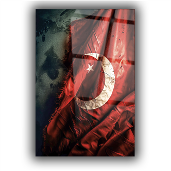 Dikey VatanTemalı Cam Tablo 158