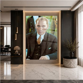 Dikey VatanTemalı Cam Tablo 226