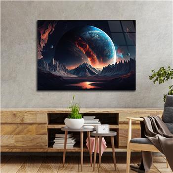 Horizontal Art-Themed Tempered Glass Wall Art 267
