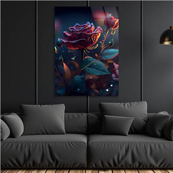 Vertical Tempered Glasss Wall Arts Natured-Themed202