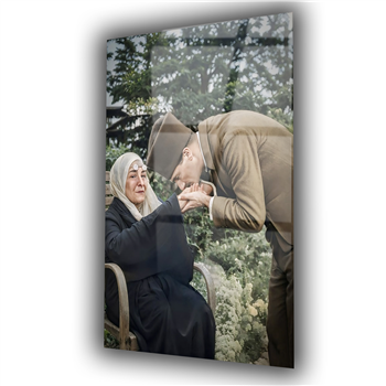 Dikey VatanTemalı Cam Tablo 227
